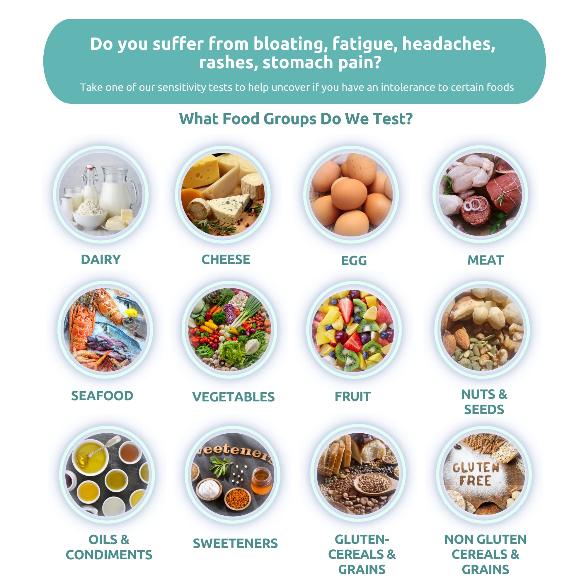At-Home Food Sensitivity Test Kit for Adults | 400+ Items Analyzed | Accurate Hair Strand Analysis | Gut Health, Digestion, Additives & Vitamins Testing | Fast 3-5 Day Results | Perfect for Identifying Food Allergies & Improving Digestive Wellness