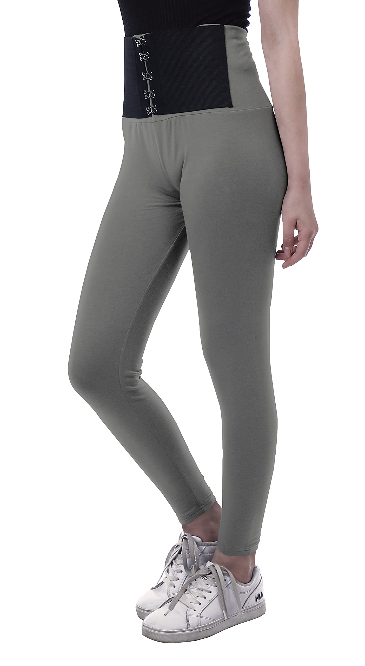 High Waisted Yoga Pants for Women - Corset Style Workout Leggings | Trendy & Comfortable for Yoga, Gym, Running & Lounge Wear