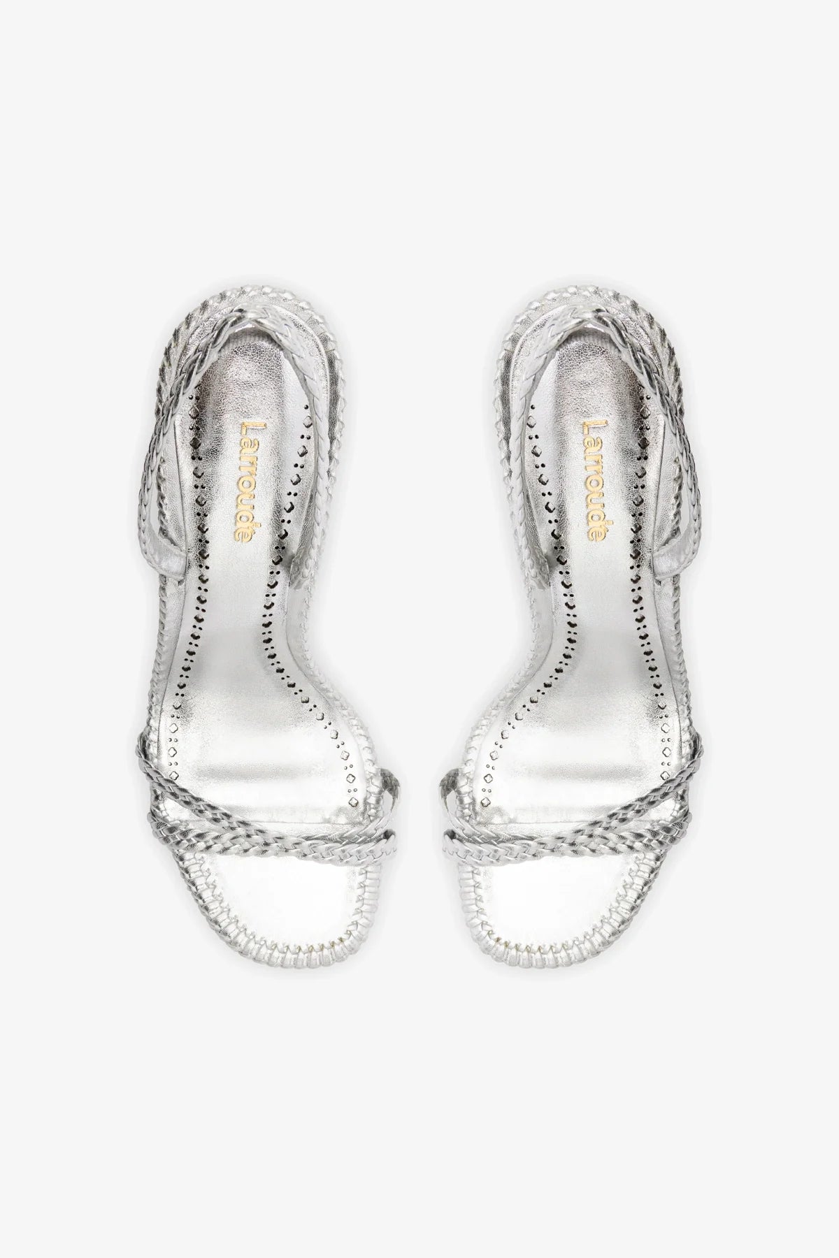 Annie Women's Silver Metallic Leather Sandals - Comfortable Dressy Strappy Heels for Summer Weddings, Parties & Date Nights
