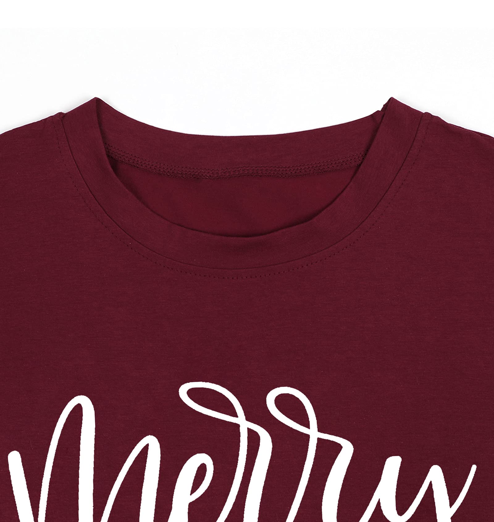 Merry & Bright Christmas Plus Size Shirt for Women - Oversized Holiday Tee with Festive Design - Perfect for Xmas Parties, Family Gatherings & Winter Festivities