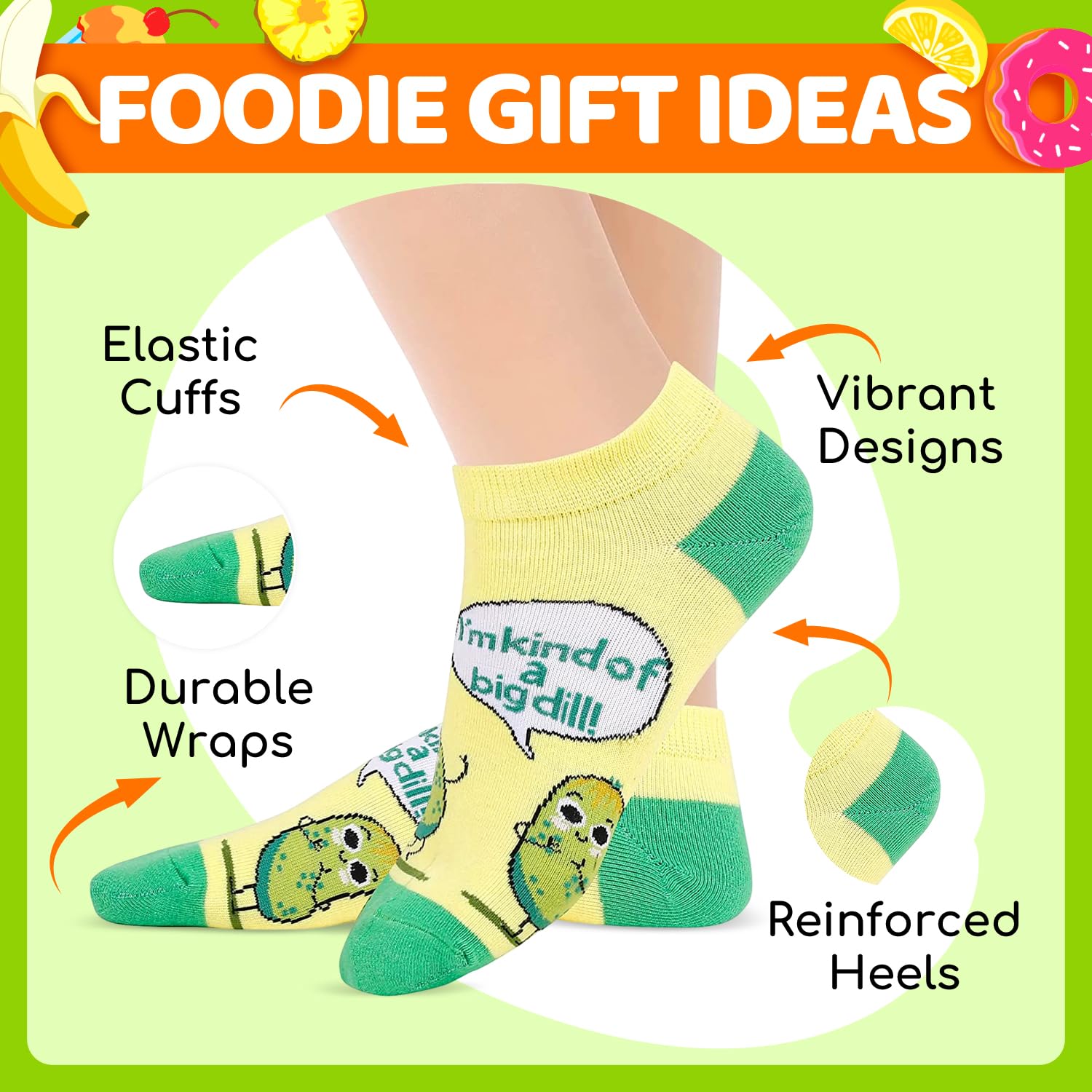 Zmart Funny Animal Socks - Cute Cat, Dog, and Pickle Design Gifts for Dentists, Pet Lovers & Unique Present Ideas - Perfect for Holidays, Birthdays, and Office Secret Santa