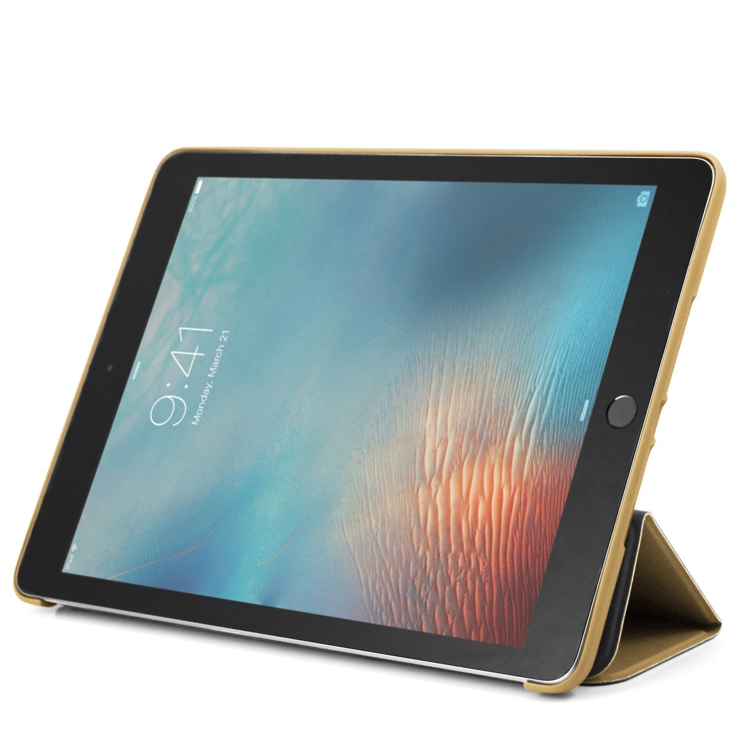 KHOMO iPad Pro 12.9 Inch Case (2017 2nd Generation) - Ultra Slim Protective Cover with Smart Auto Wake/Sleep, Non-Slip Rubberized Back | Perfect for Work, Travel & Home Use