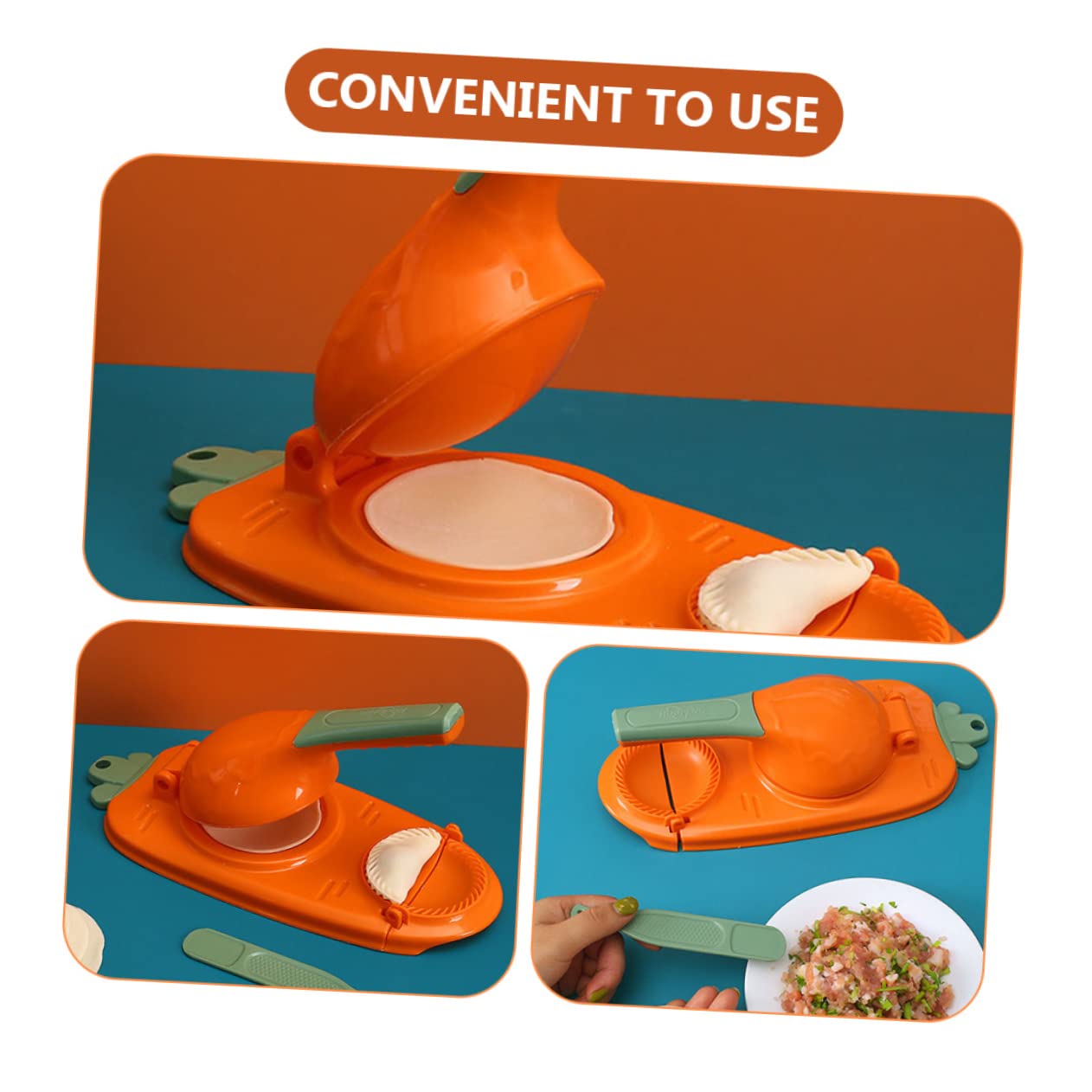 2-in-1 Dumpling Maker Machine - Premium PP Dough Press for Homemade Dumplings, Wontons & Pierogi | Perfect for Family Cooking & Asian Cuisine Lovers