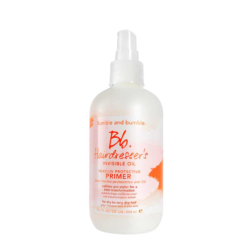Bumble and Bumble Hairdresser's Invisible Oil UV & Heat Protective Primer - Lightweight Leave-In Treatment for Frizz Control & Shine - Perfect for Beach, Pool & Styling Days