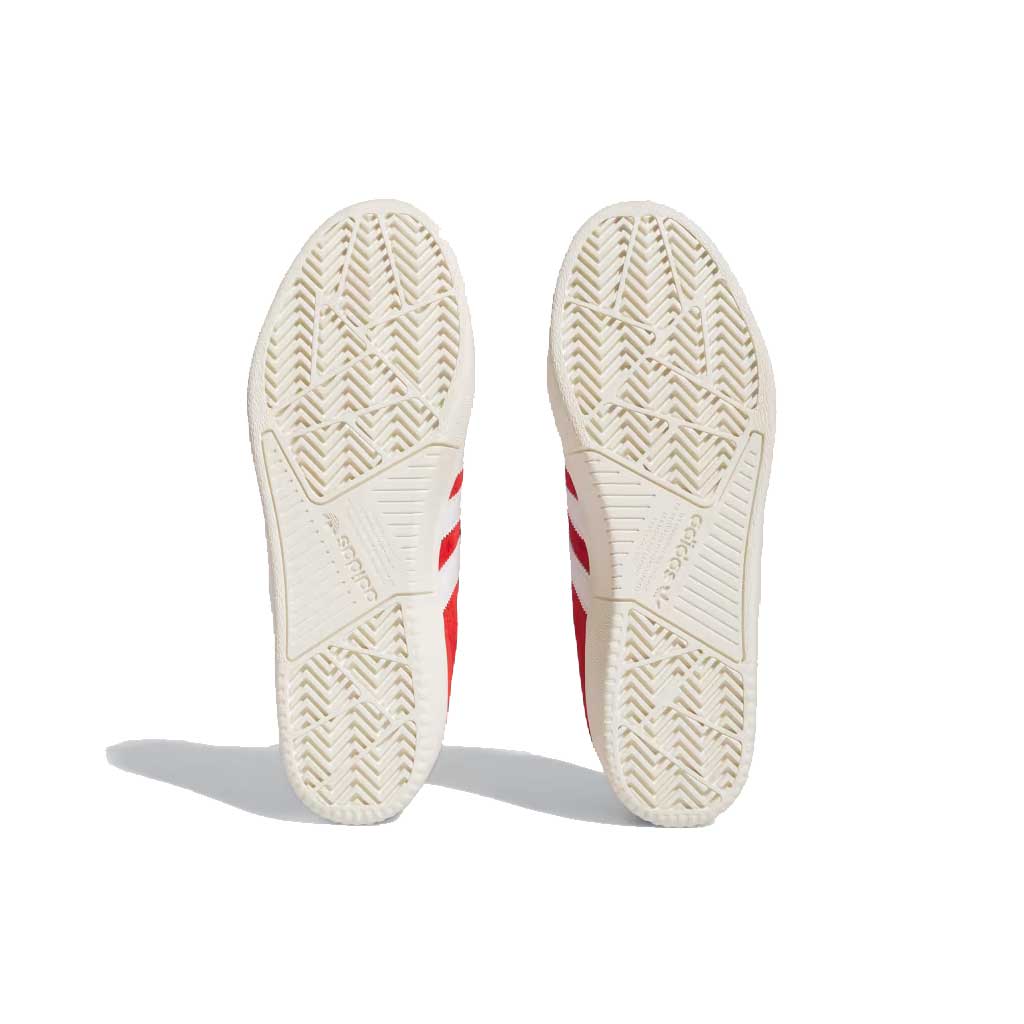 Adidas Tyshawn Low Sneakers - Better Scarlet/Cloud White/Chalk White - Men's Casual Shoes for Walking, Running & Streetwear Fashion