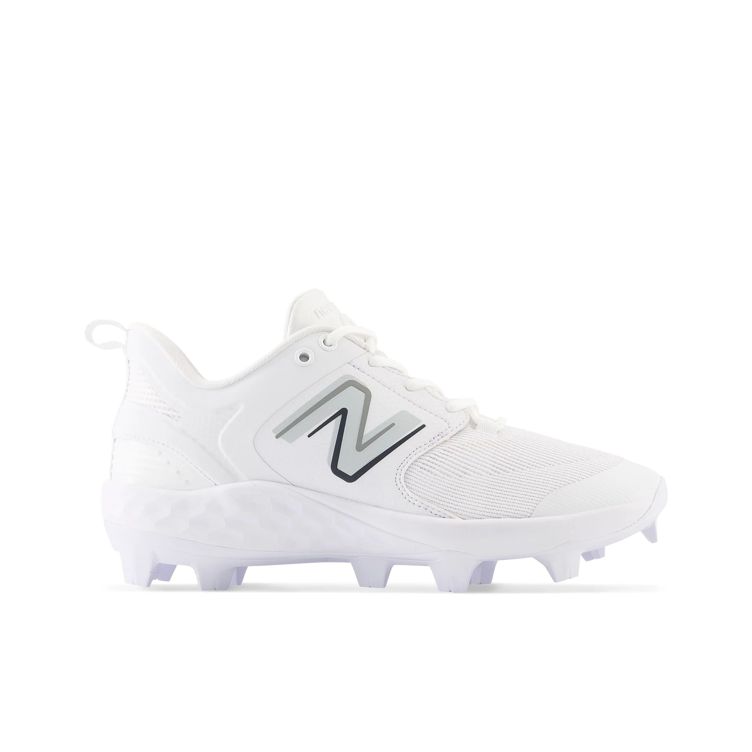 New Balance Fresh Foam 3000v6 White/White Low TPU Men's Soccer Cleats - Lightweight Football Shoes for Artificial Turf & Indoor Training