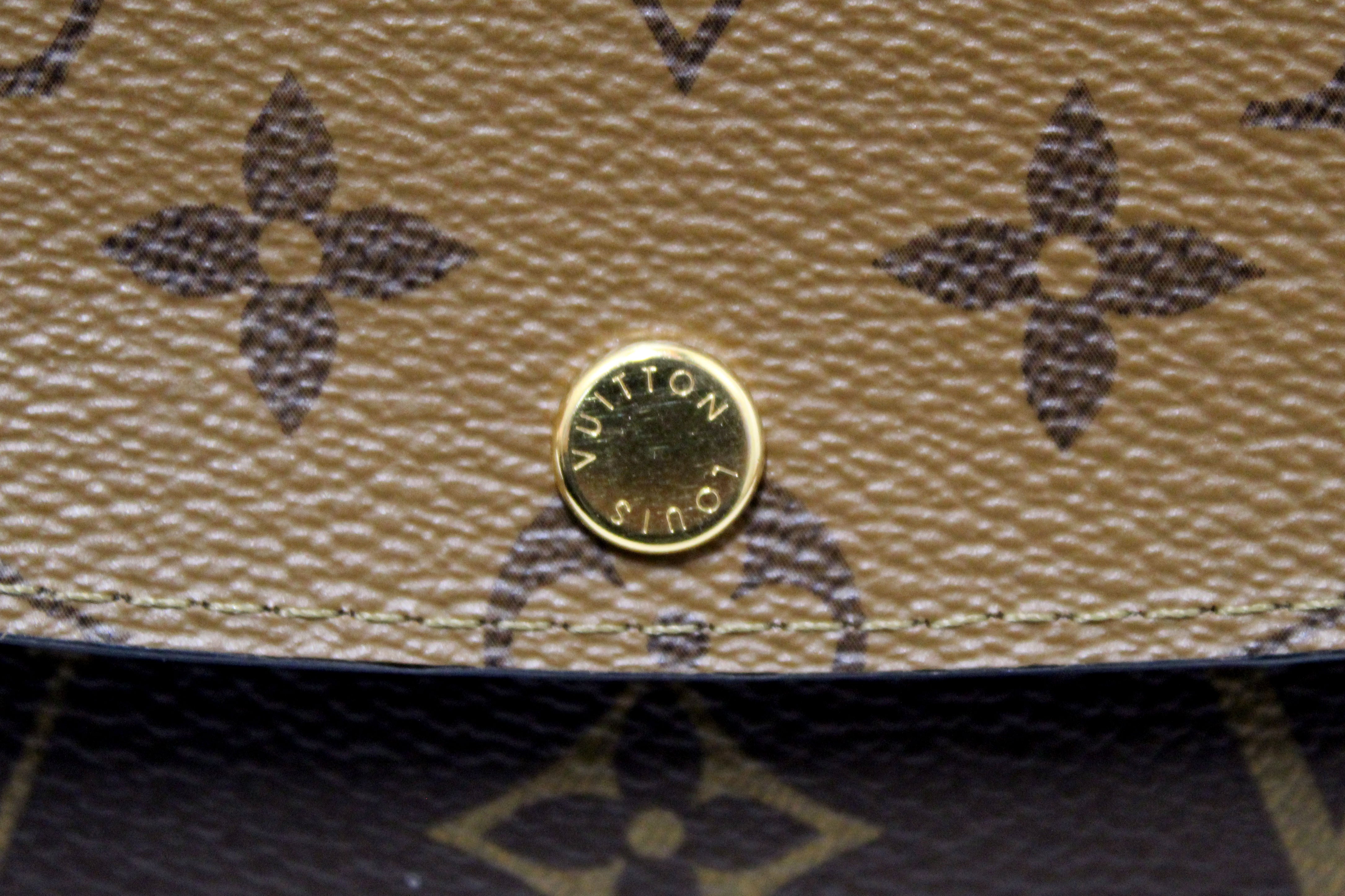 Authentic Louis Vuitton Emilie Wallet - Classic Monogram & Reverse Canvas Design | Luxury Women's Wallet for Everyday Use, Travel & Gift Giving