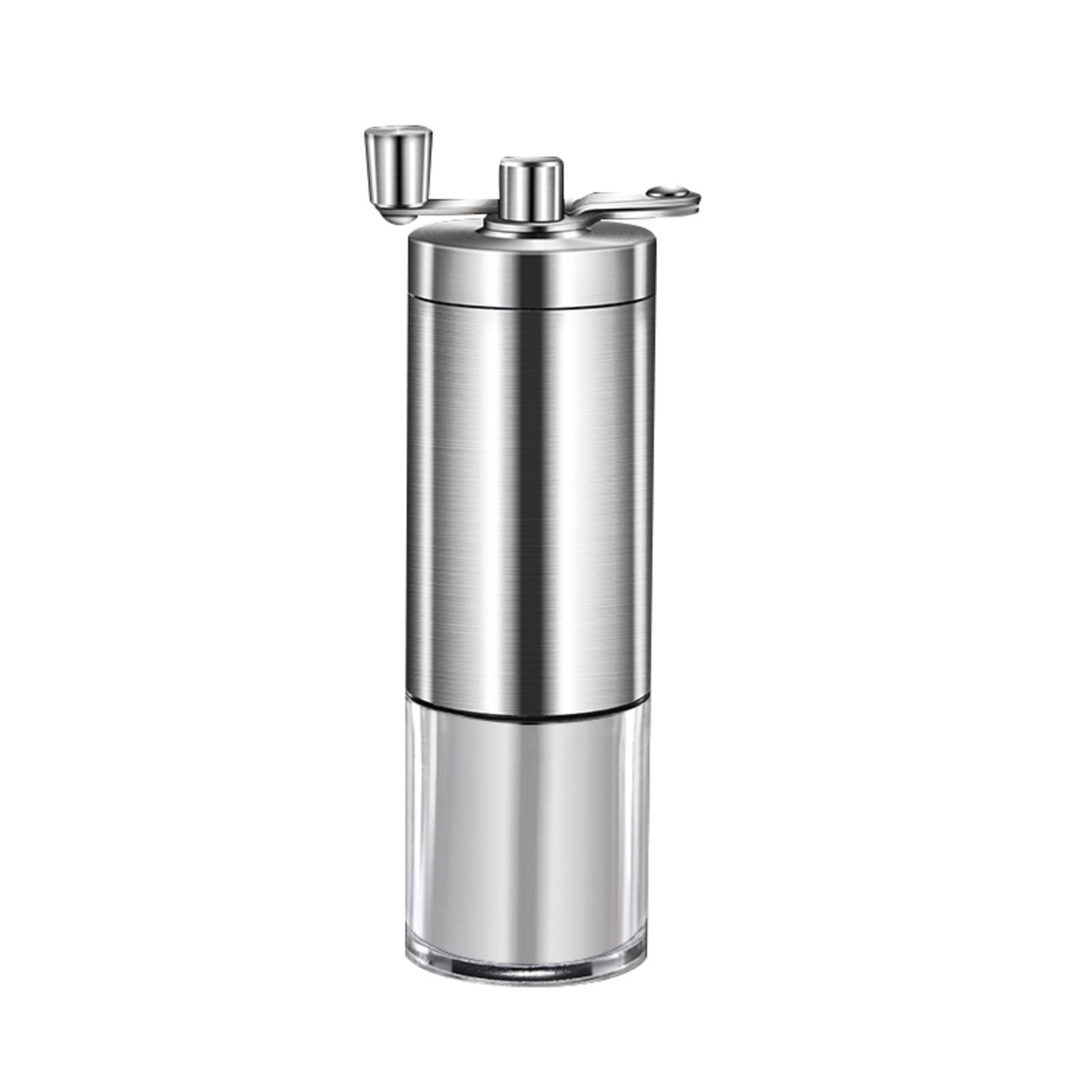 Premium Stainless Steel Conical Burr Coffee Grinder - Adjustable Settings for Espresso, French Press & Drip Coffee - Perfect for Home Baristas & Coffee Enthusiasts - Ideal for Freshly Ground Beans in Kitchens & Coffee Shops (Silver, One Size)