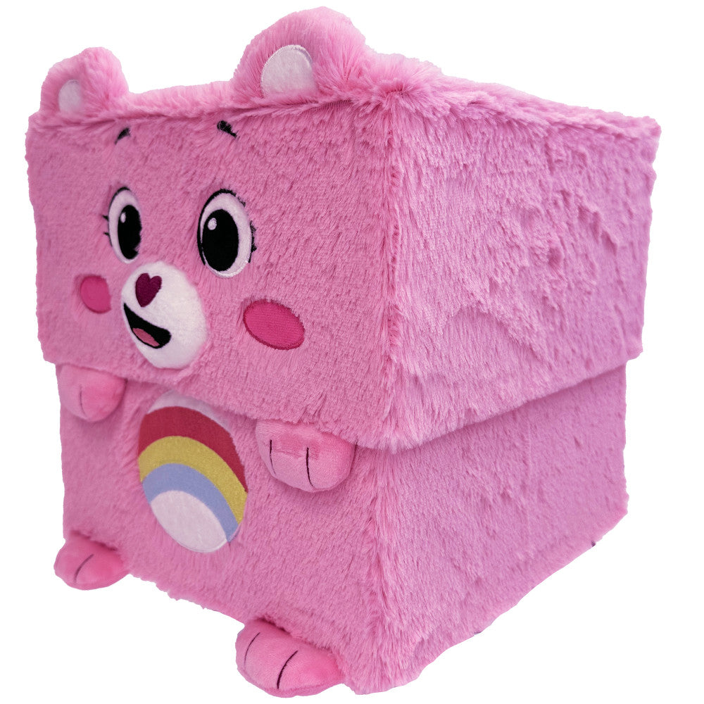 Care Bears Cheer Bear 10-Inch Pink Storage Bin - Kids' Room Organization, Toy Storage, and Playroom Decor