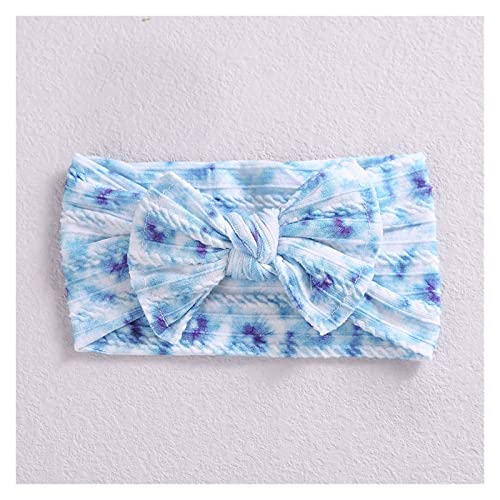LCSD Printed Nylon Headband for Women & Girls - Cable Knit Turban Head Wrap Hair Accessory (Floral Pattern, One Size Fits Most) - Perfect for Yoga, Workouts, and Everyday Fashion