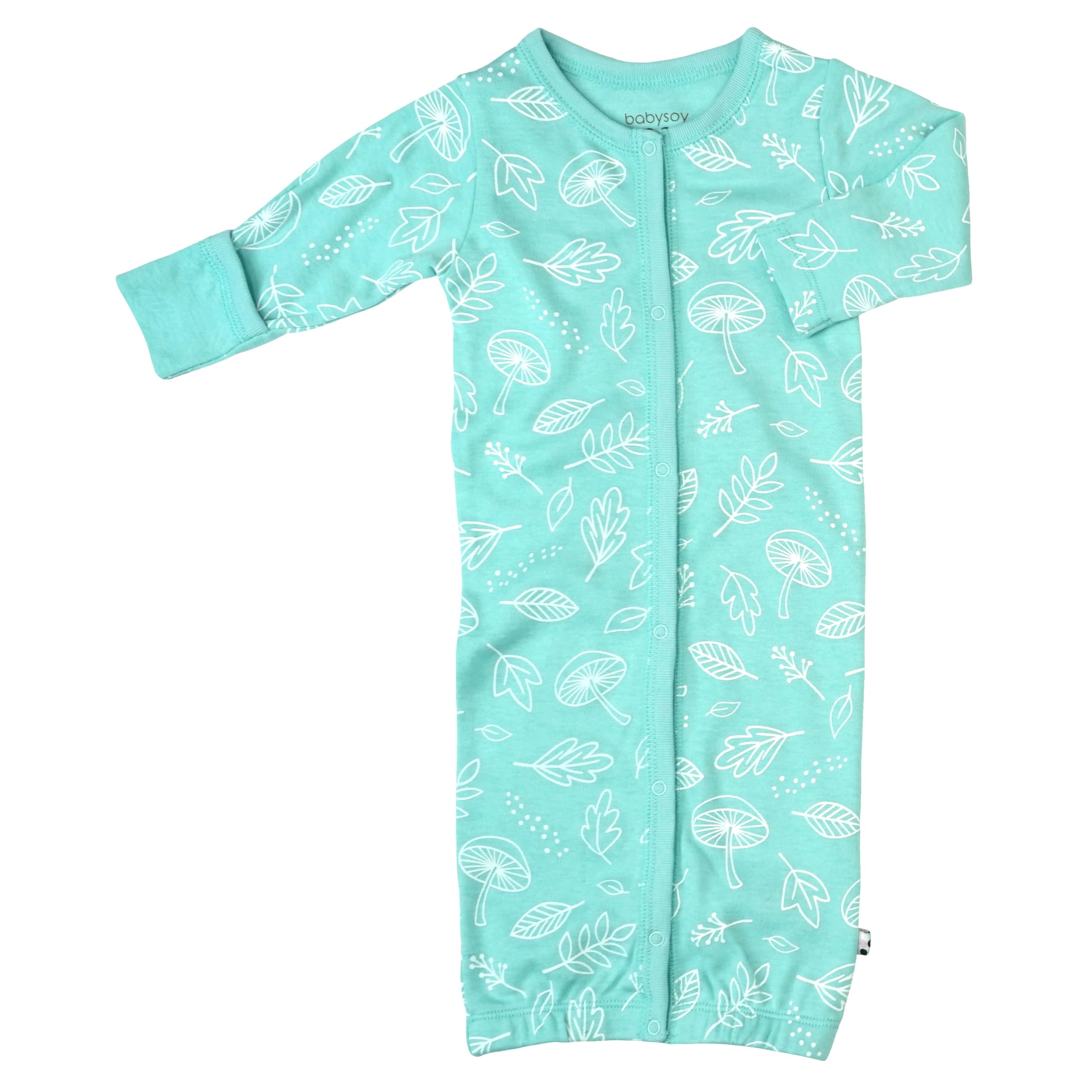 Babysoy Organic Cotton Long Sleeve Sleep Sack Gown - Soft & Breathable Baby Bundler for Newborns & Infants - Perfect for Nursery, Bedtime & Swaddling Comfort