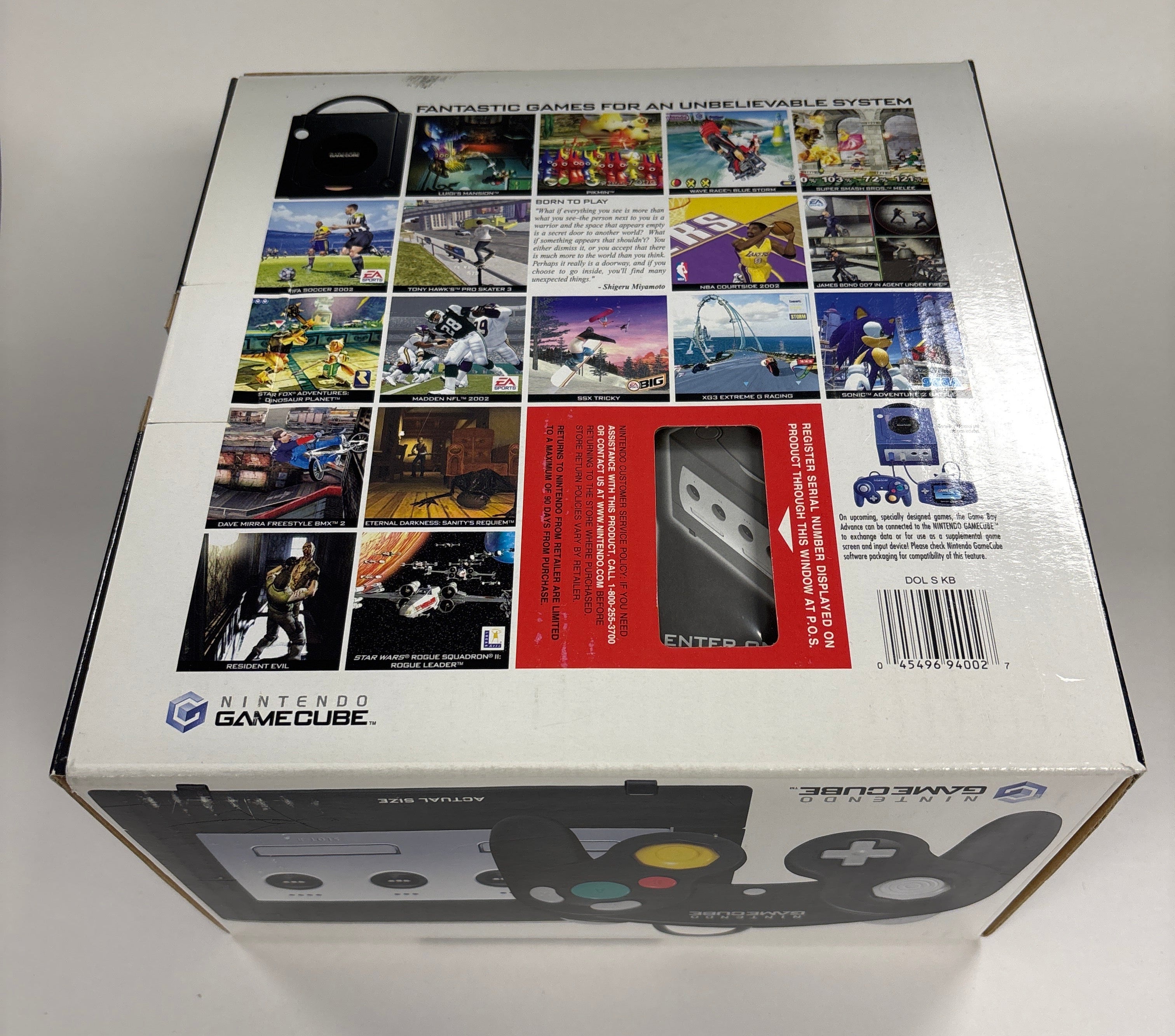 Original Nintendo GameCube Console - Jet Black (Box Only) - Perfect for Retro Gaming & Collectors