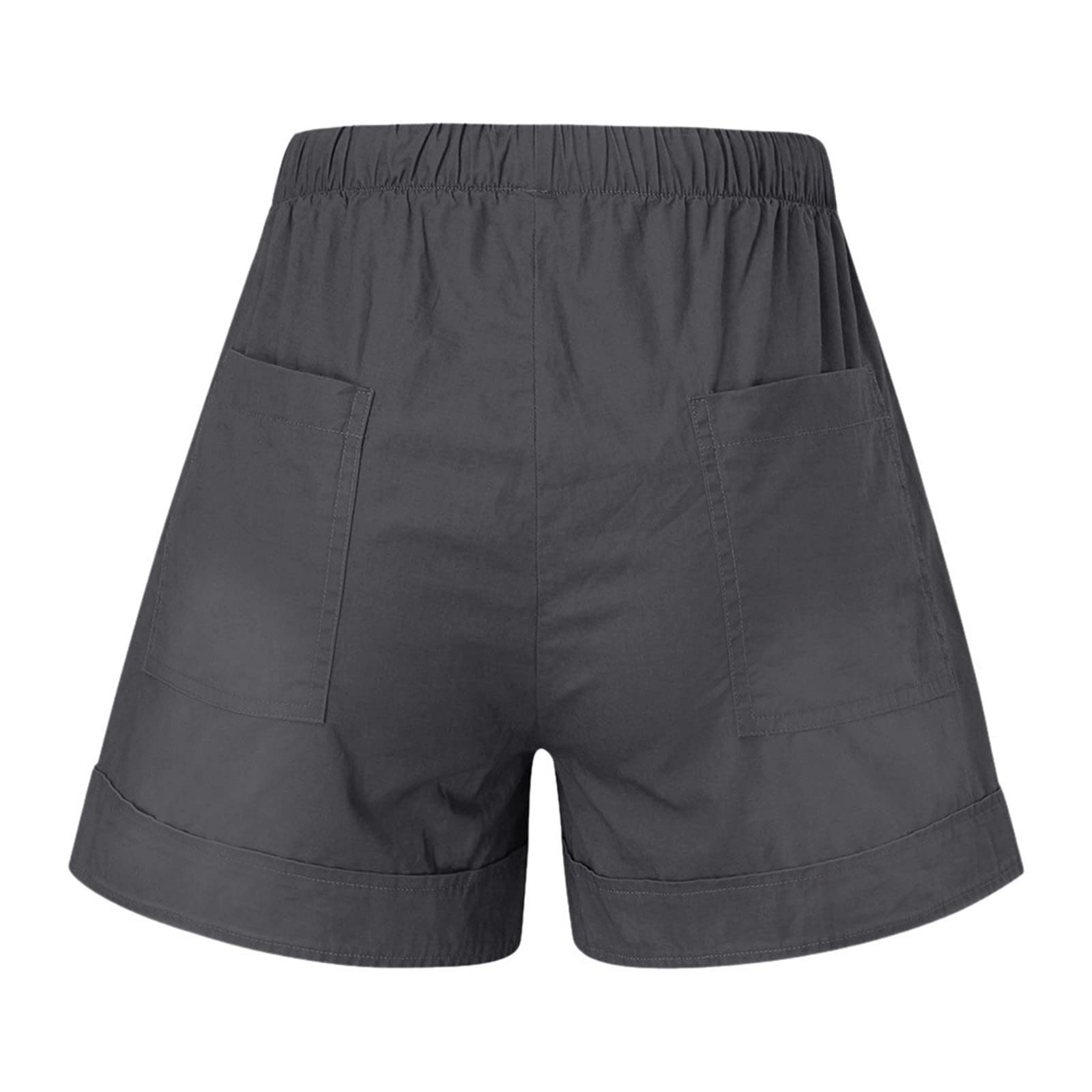 Women's High Waisted Workout Shorts with Pockets - Summer Casual & Plus Size - Gym & Running
