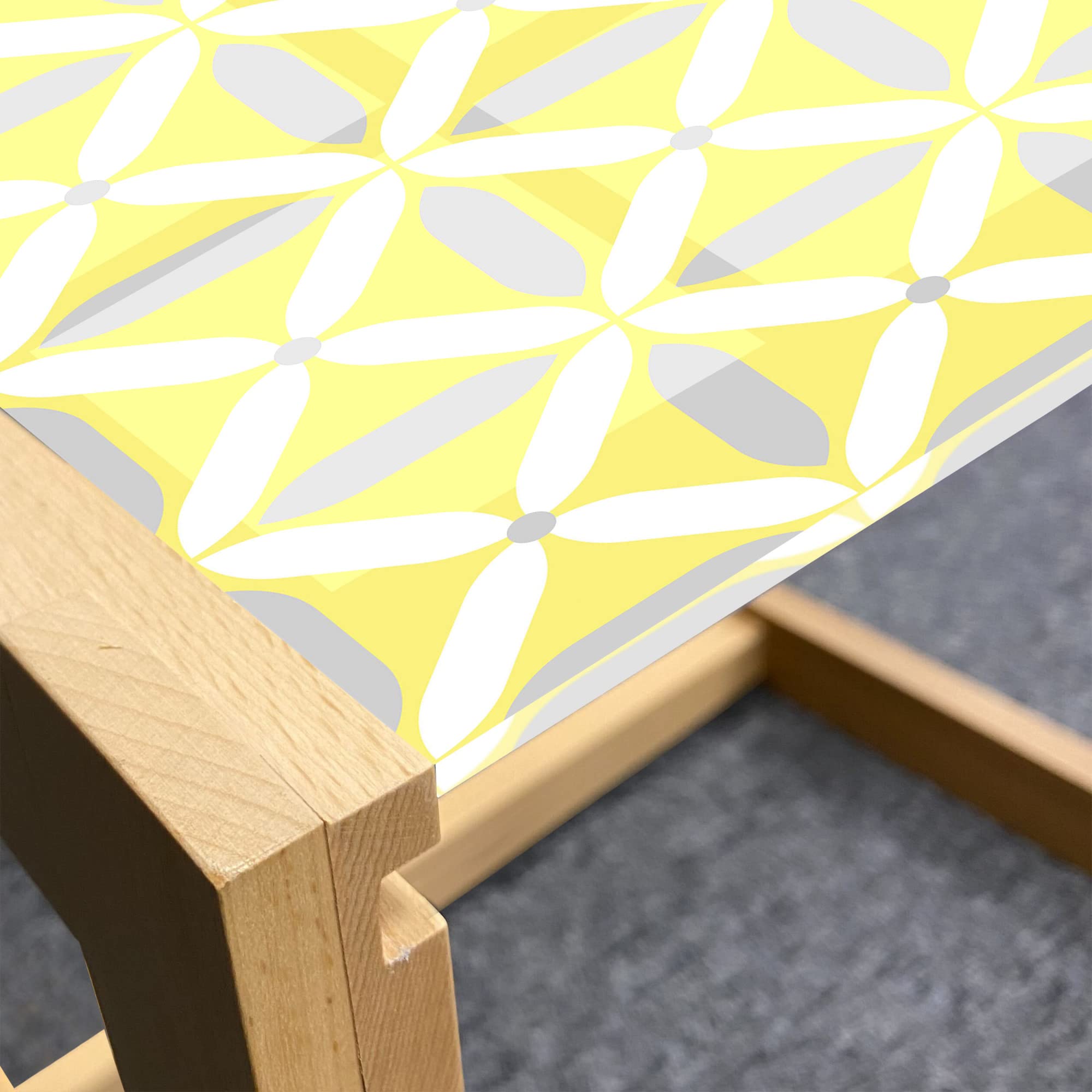 Ambesonne Abstract Coffee Table - Modern Geometric Design for Office & Dorm