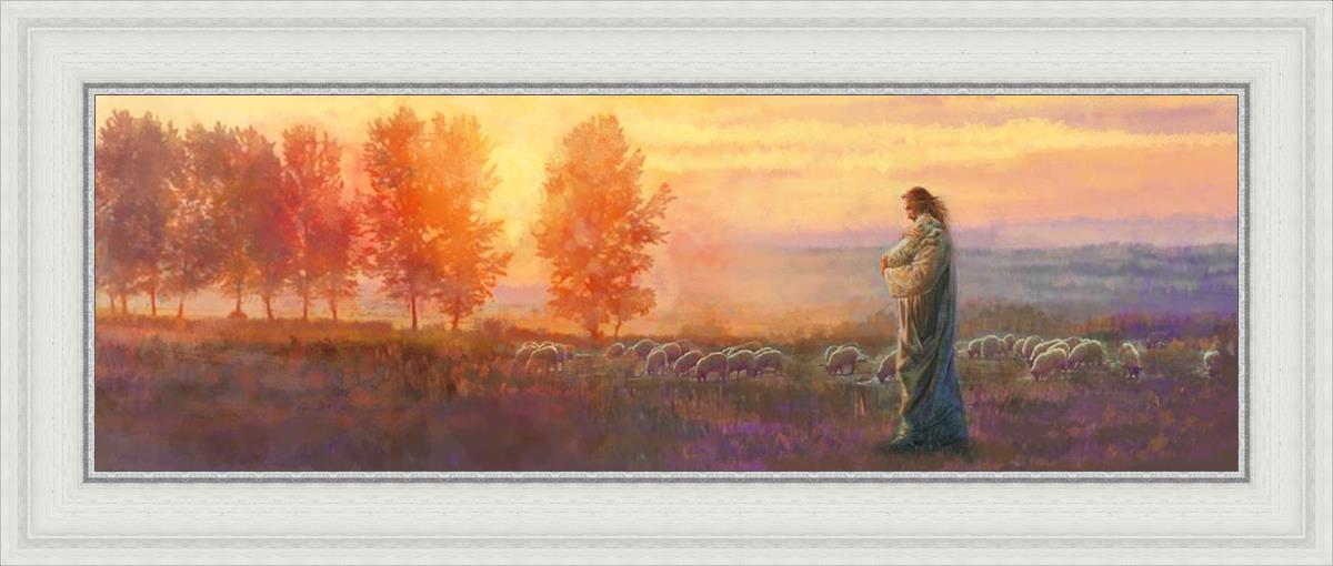 Eventide By Yongsung Kim - Premium Christian Wall Art for Home & Church Decor | Inspirational Bible Verse Canvas Painting | Perfect for Living Room, Bedroom & Worship Spaces