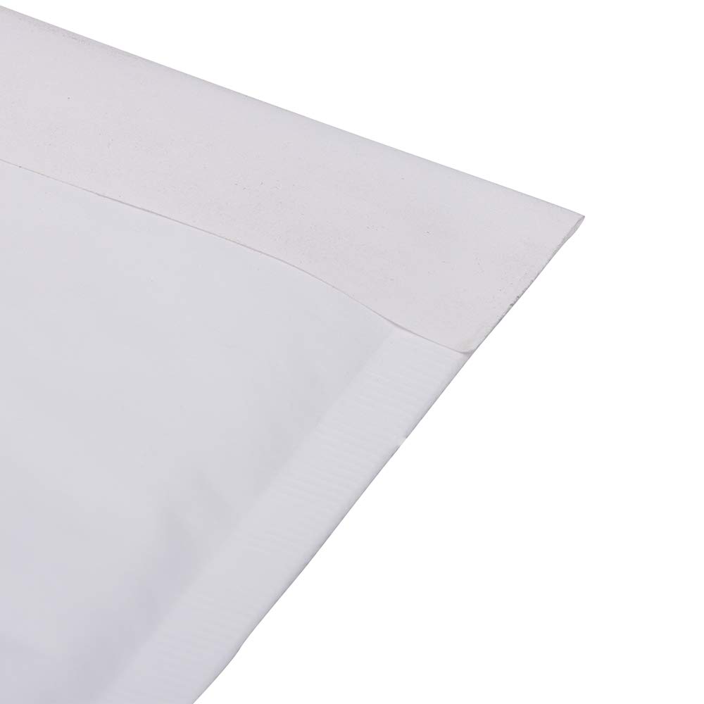 JAM Paper Bubble Mailers 7x18.5in - 100 Pack White Kraft for Shipping & Mailing