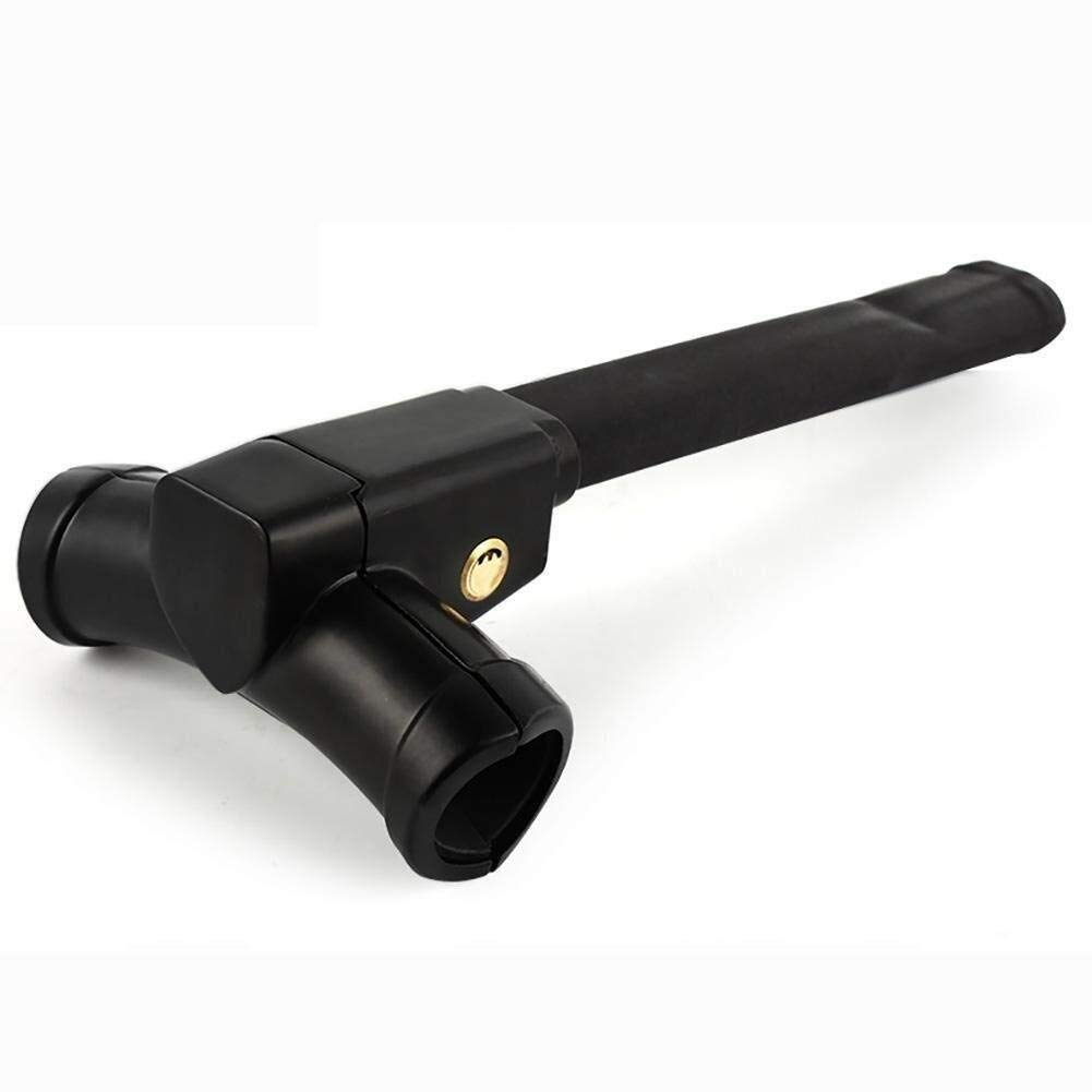 T-Type Aluminum Parking Lock Bollard with Key - Heavy Duty Security for Cars & Vehicles - Red/Black - Ideal for Driveways, Garages & Private Parking Spaces