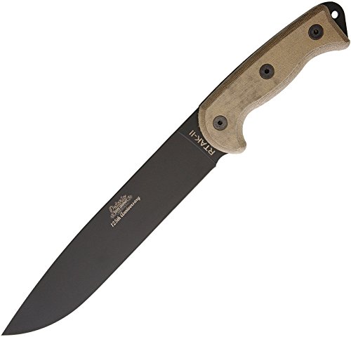 Ontario ON8644 RTAK II 125th Anniversary Survival Knife - High Carbon Steel Blade, Ergonomic Handle for Outdoor Camping, Hunting & Bushcraft Adventures