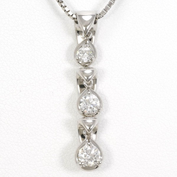 18K White Gold Diamond Necklace for Women - Elegant Dainty Pendant Jewelry Gift for Anniversary, Valentine's Day & Special Occasions