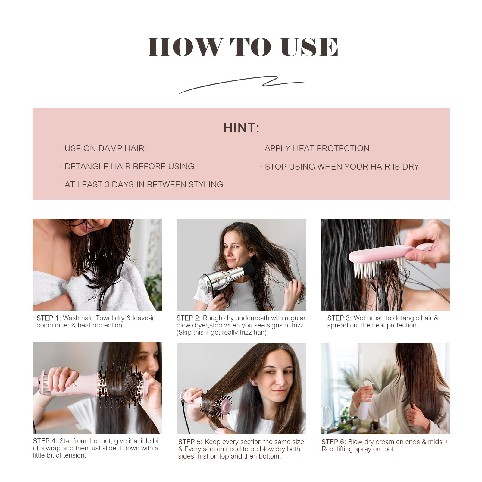Dual Voltage Travel Hair Dryer Brush - Mini Hot Air Styler & Blow Dryer for European & US Use | Nano Titanium 2-Inch Oval Hair Volumizer | Perfect for Travel, Home & Salon Styling