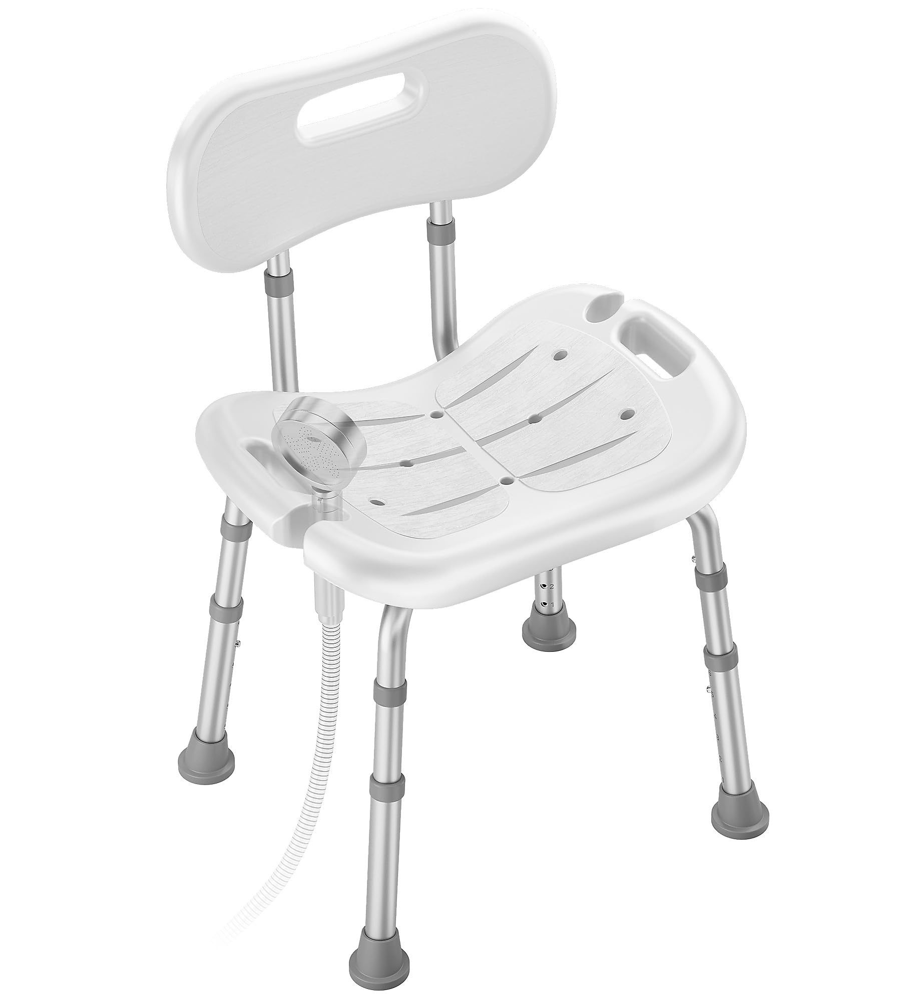 **Adjustable Height Shower Chair with Removable Back – Non-Slip Heavy Duty Bath Seat for Elderly & Disabled – FSA/HSA Eligible – Supports 350 lbs – Ideal for Bathtub & Shower Safety (White)**    *(Perfect for seniors, post-surgery recovery, and mobility assistance – enhances bathroom safety and independence.)*