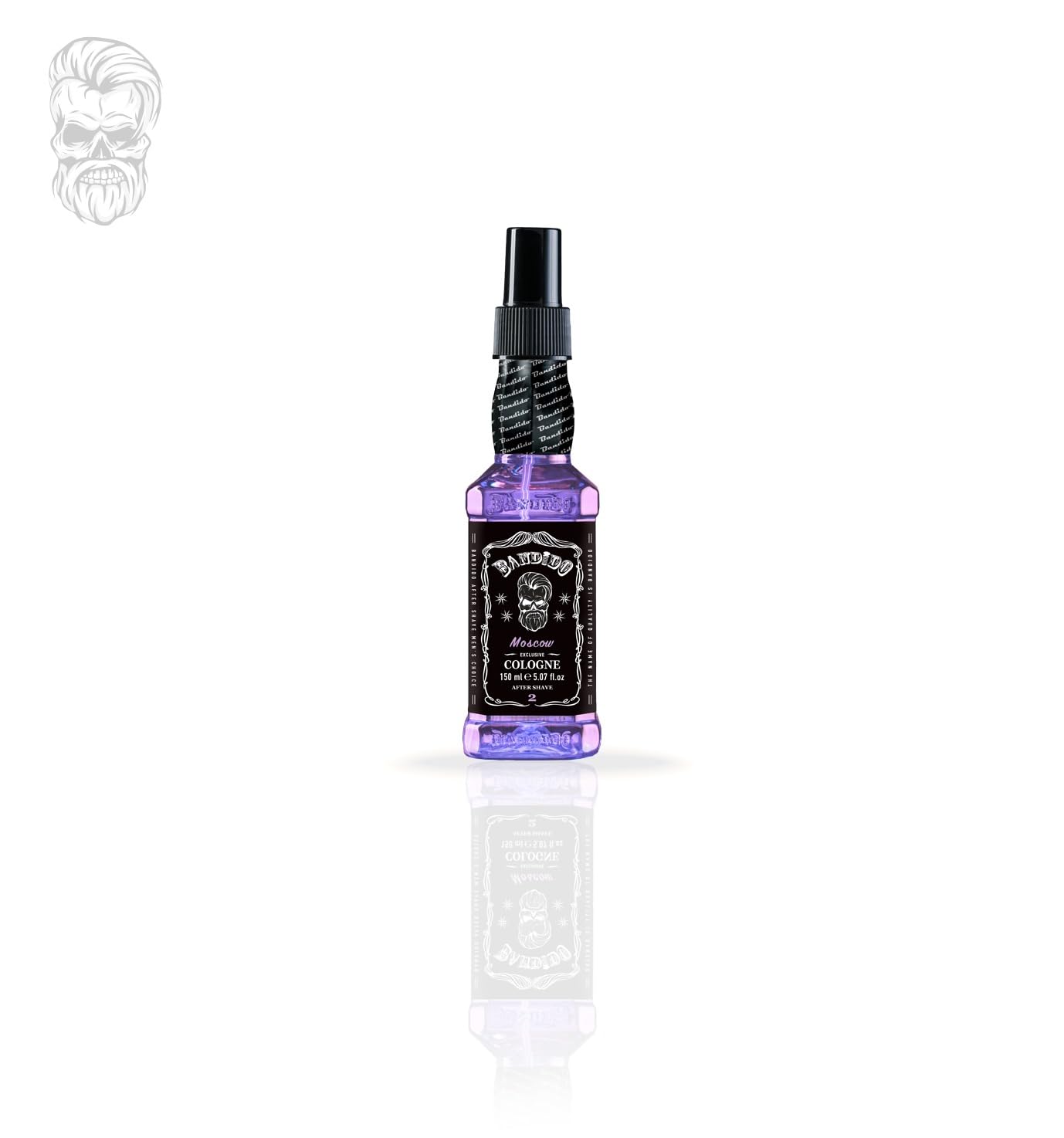 Bandido Aftershave Cologne for Men - Refreshing & Cooling Eau de Cologne with 70% Alcohol Content - 150ml Bottle - Perfect for Post-Shave Care & Daily Fragrance