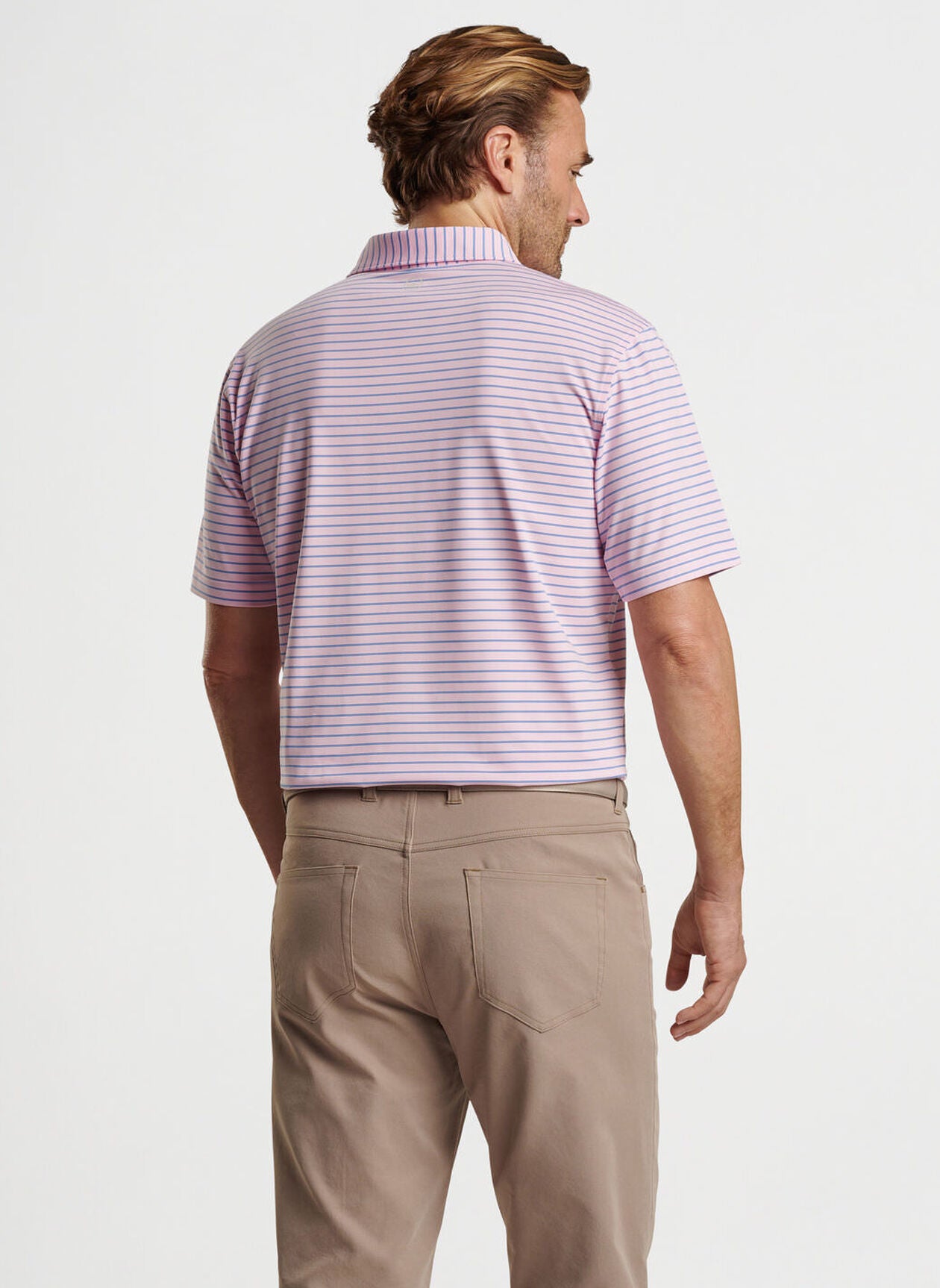 PETER MILLAR Men's Drum Performance Short Sleeve Polo Shirt - Moisture Wicking, Breathable Fabric for Golf, Tennis & Casual Wear
