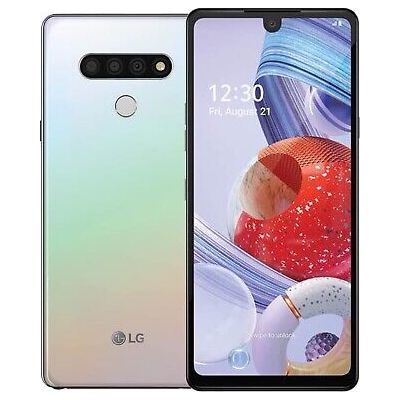 LG Stylo 6 Unlocked Smartphone 64GB Holographic White - Dual SIM GSM/CDMA Compatible for AT&T, T-Mobile, Verizon | Perfect for Business, Travel & Everyday Use