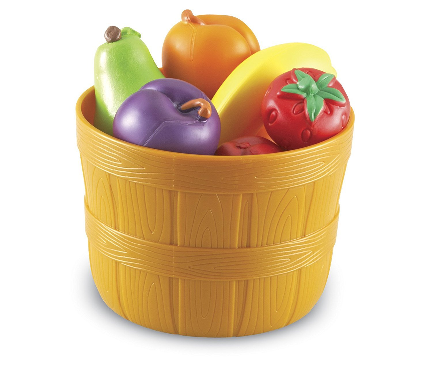 Learning Resources New Sprouts Bushel of Fruit - 10 Piece Toddler Pretend Play Food Set for Kids Ages 18+ Months | Montessori Kitchen Toys for Early Learning & Imaginative Play | Perfect for Daycare, Preschool & Home Playtime