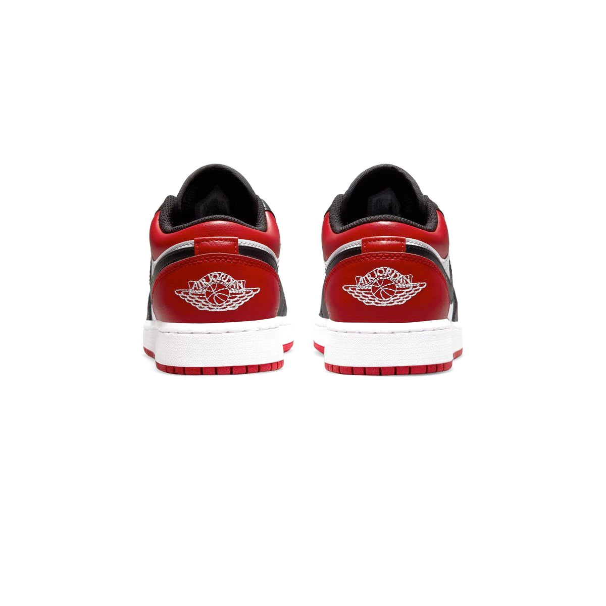 Air Jordan 1 Low GS Bred Toe Sneakers - Gym Red, White & Black Basketball Shoes for Girls - Perfect for School, Sports & Casual Wear