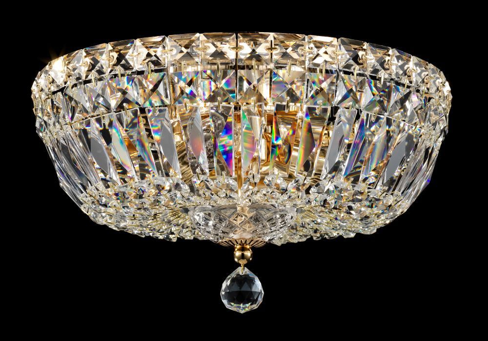 Basfor Crystal Ceiling Light Fixture - 16/12/3 Light Chandelier for Dining Room, Living Room & Bedroom - Elegant Modern Lighting for Home Decor