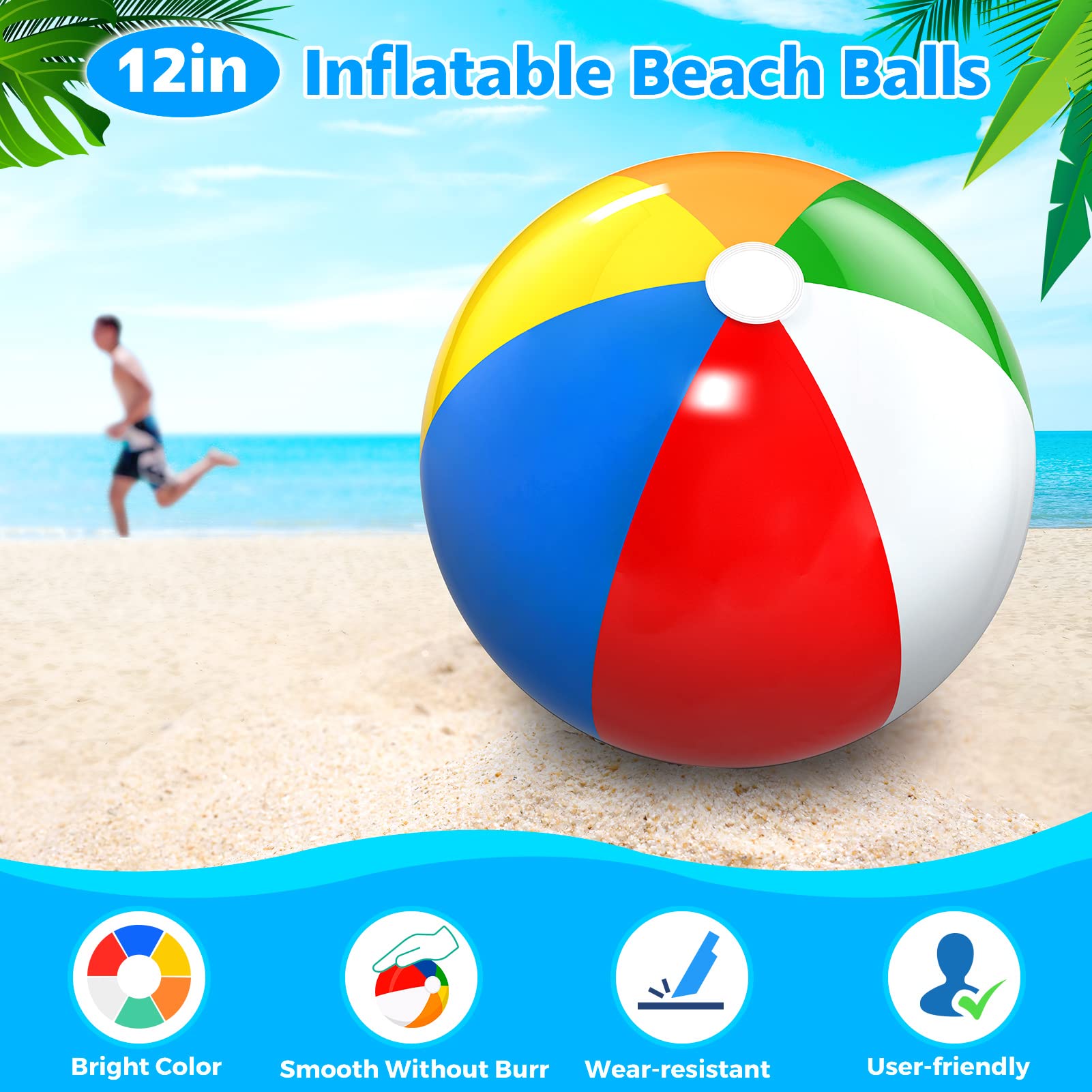 56 PCS Summer Beach Pool Party Favors for Kids Ages 3-12 - Bulk Beach Balls, Kids Sunglasses & Bubble Wands - Perfect for Birthday Parties, Pool Parties & Beach Vacations