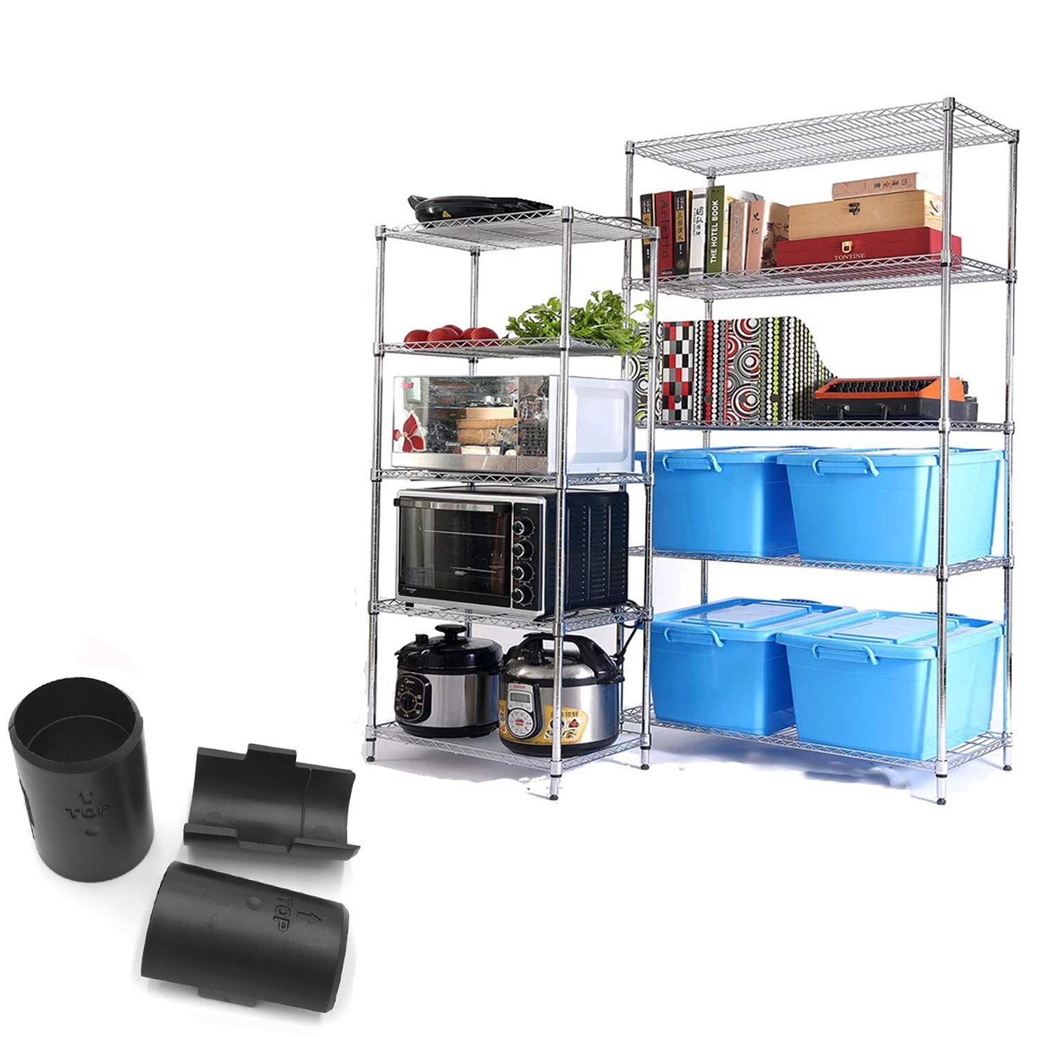 54-Pack Wire Shelf Clips for 1