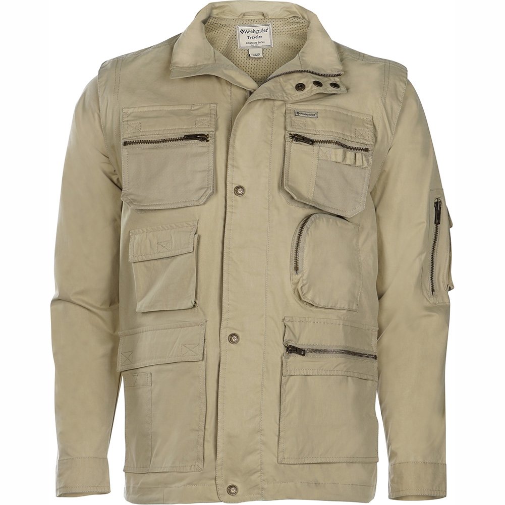 Weekender® Men's Lightweight Water-Resistant Travel Jacket - Casual Blazer for Business Trips & Weekend Getaways - Perfect for Airplane, Commuting & Outdoor Adventures