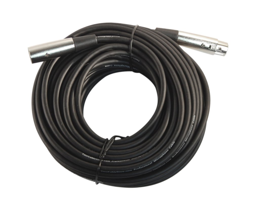 75 Foot XLR 3-Pin Male to Female Microphone Cable - Professional Audio Cable for Studio Recording, Live Performances & DJ Equipment