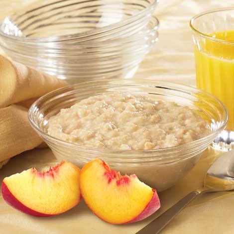 HealthyWise High Protein Oatmeal - 15g Protein, Low Calorie & Sugar, High Fiber, Keto & Ideal Protein Friendly (Peaches & Cream, 7 Servings) | Perfect for Breakfast, Post-Workout & Weight Loss