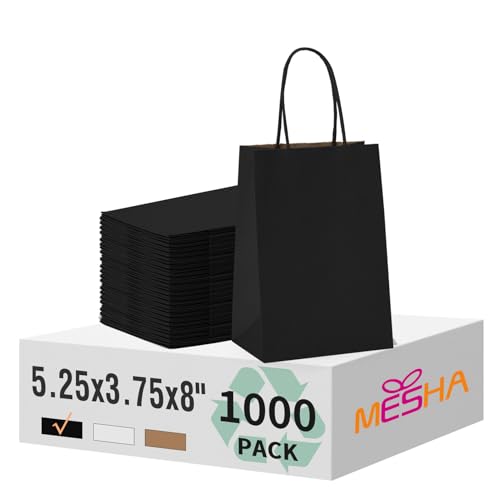 Black 5.25x3.75x8 Inch 1000Pcs