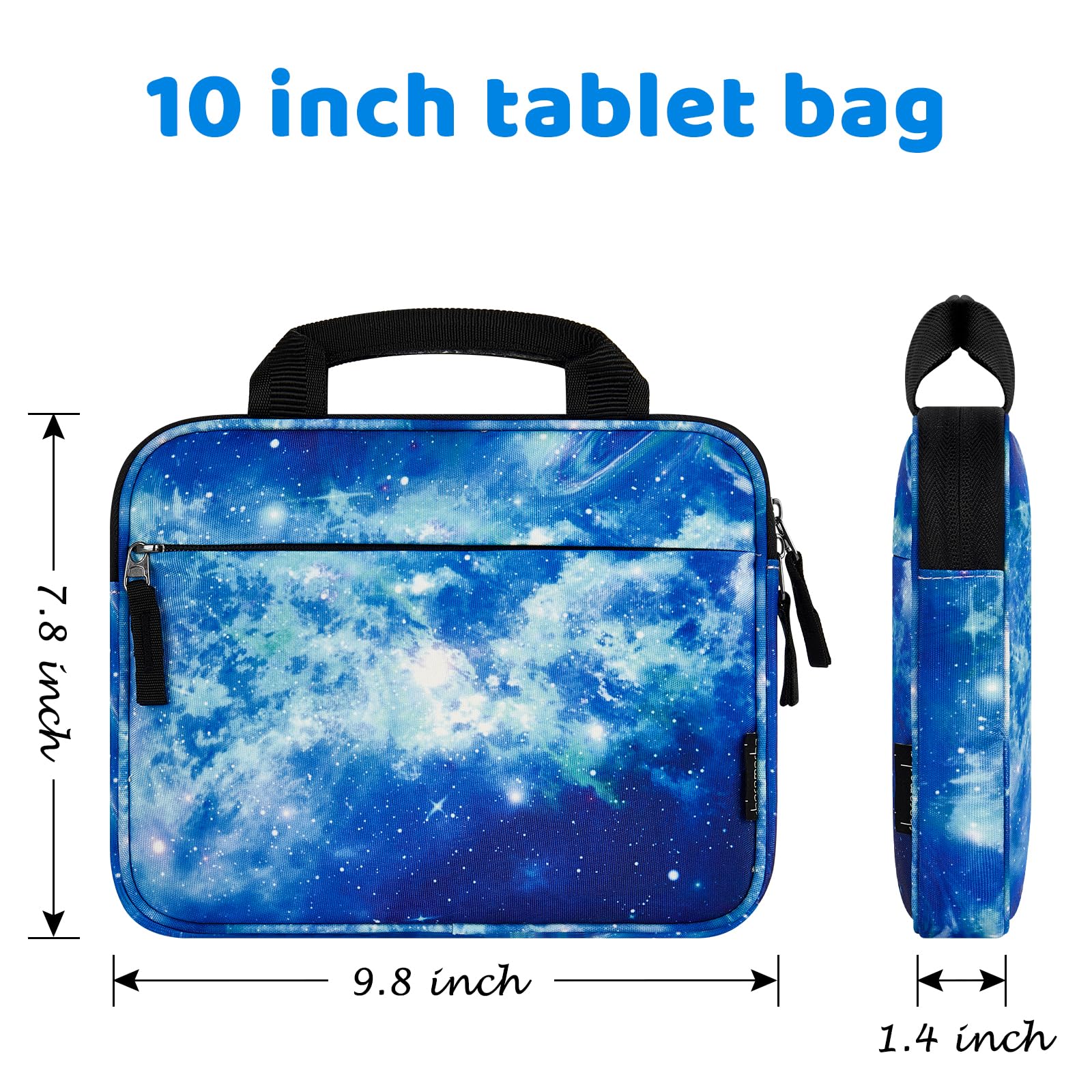 Choco Mocha Kids Tablet Sleeve Bag for Boys & Girls (10-12.5 Inch) - Protective Case for iPad, Kindle, Samsung Tablets - Perfect for School, Travel & Home Use