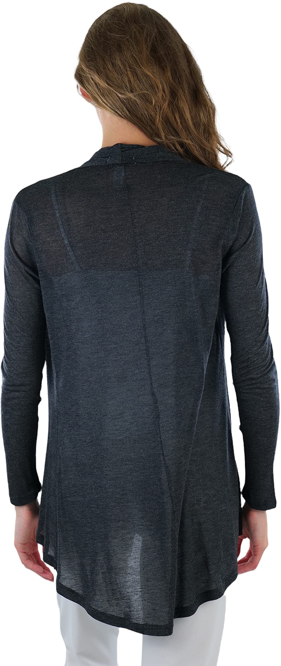 Stylish Women's Lightweight Long Sleeve Open Front Cardigan Sweater - Perfect for Office, Casual Outfits & Layering in Fall/Winter