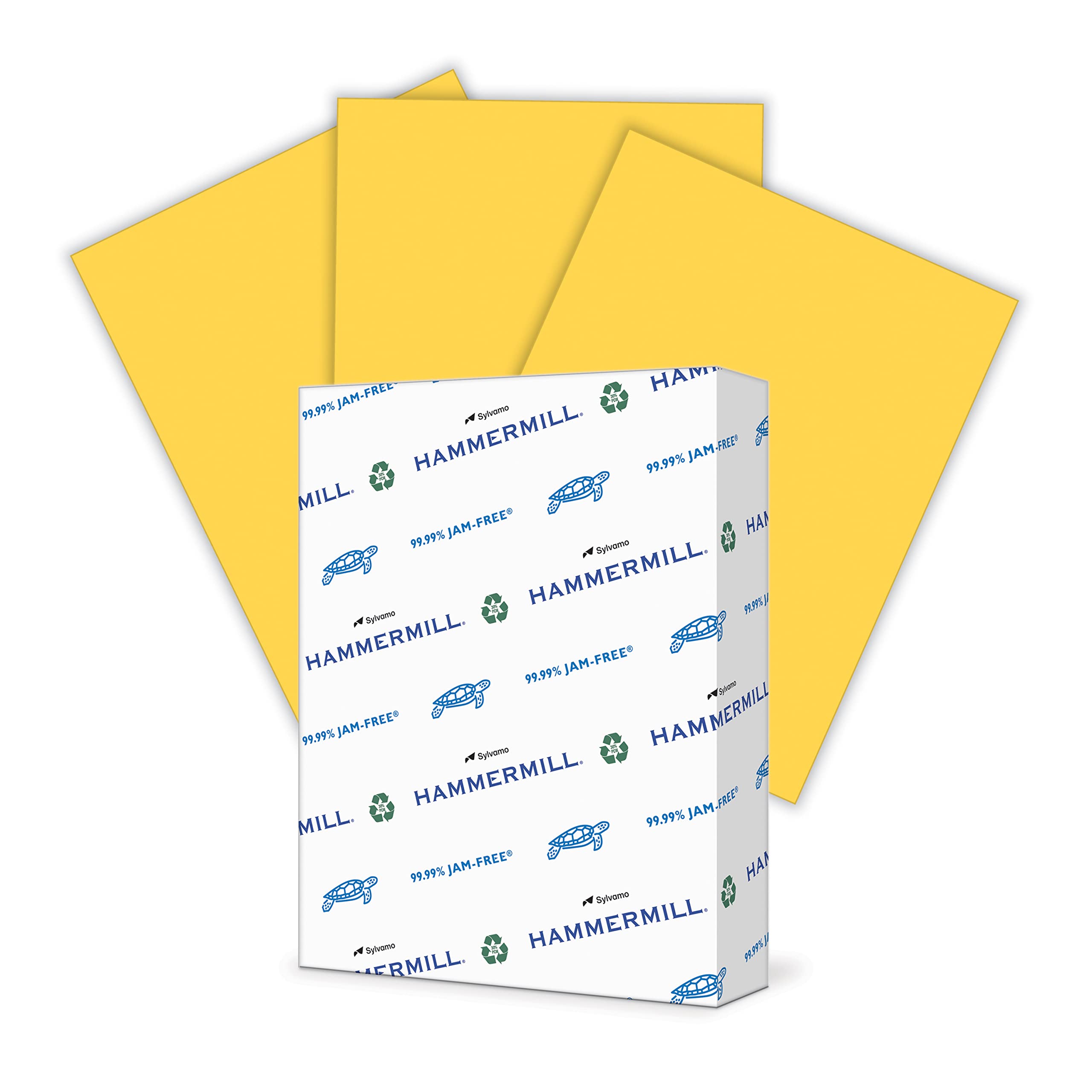 Hammermill 20 lb Goldenrod Colored Printer Paper, 8.5 x 11 Inches, 500 Sheets per Ream - Pastel Paper for Crafts, Invitations & Office Use - Made in USA (103168R)