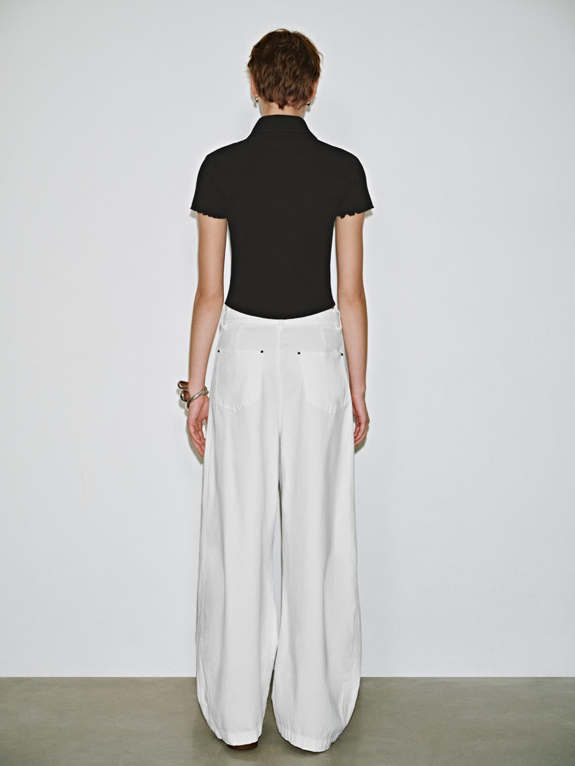 Stylish High Waist Curved Leg Pants for Women - Trendy Wide Flare Trousers for Casual & Office Wear | Perfect for Work, Date Night & Everyday Outfits