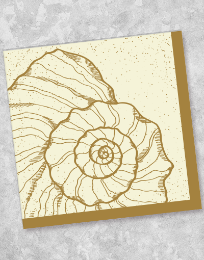 Golden Seas Premium Luncheon Napkins (40 Count) - Elegant Disposable Paper Napkins for Parties, Weddings, and Special Events