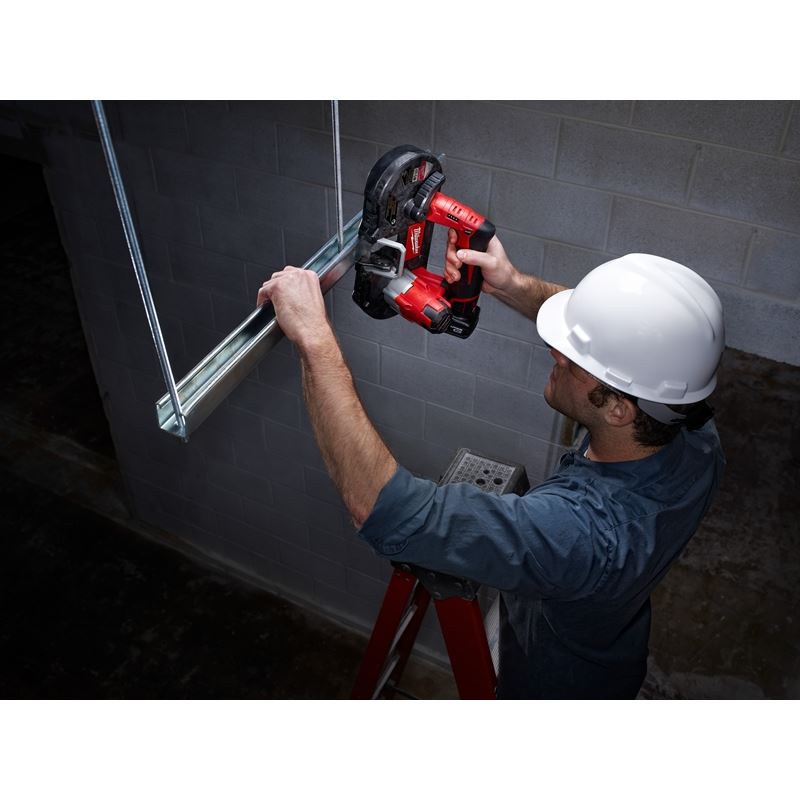 M12 12V Lithium-Ion Cordless Sub-Compact Band Saw Kit (2429-21XC) - Perfect for Plumbing, Electrical Work & DIY Metal Cutting Projects