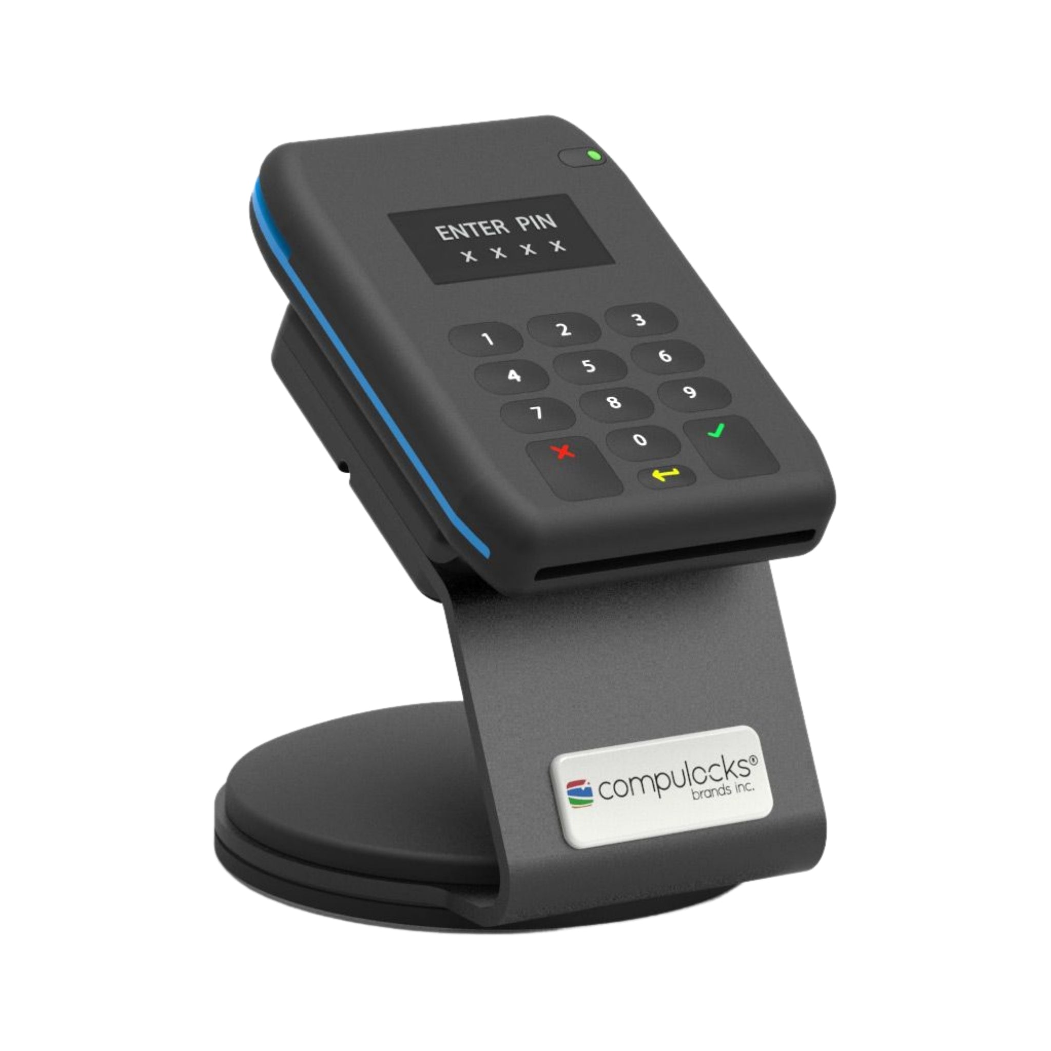 Compulocks Slidedock Universal Secure EMV Stand for Credit Card Readers - Durable & Anti-Theft Payment Terminal Holder for Retail, Restaurants & POS Systems