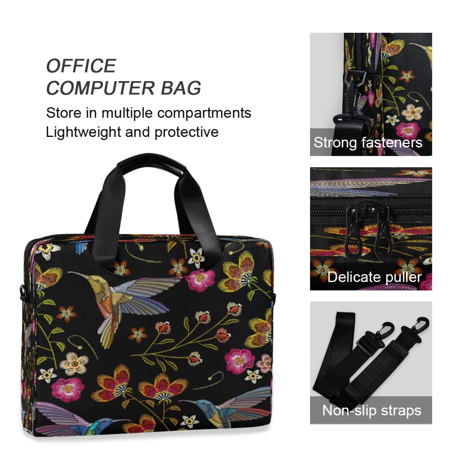 13-15.6 Inch Laptop Bag Case Sleeve - Lightweight Durable Computer Carrying Case for MacBook, Ideal for Office, Travel & School Use