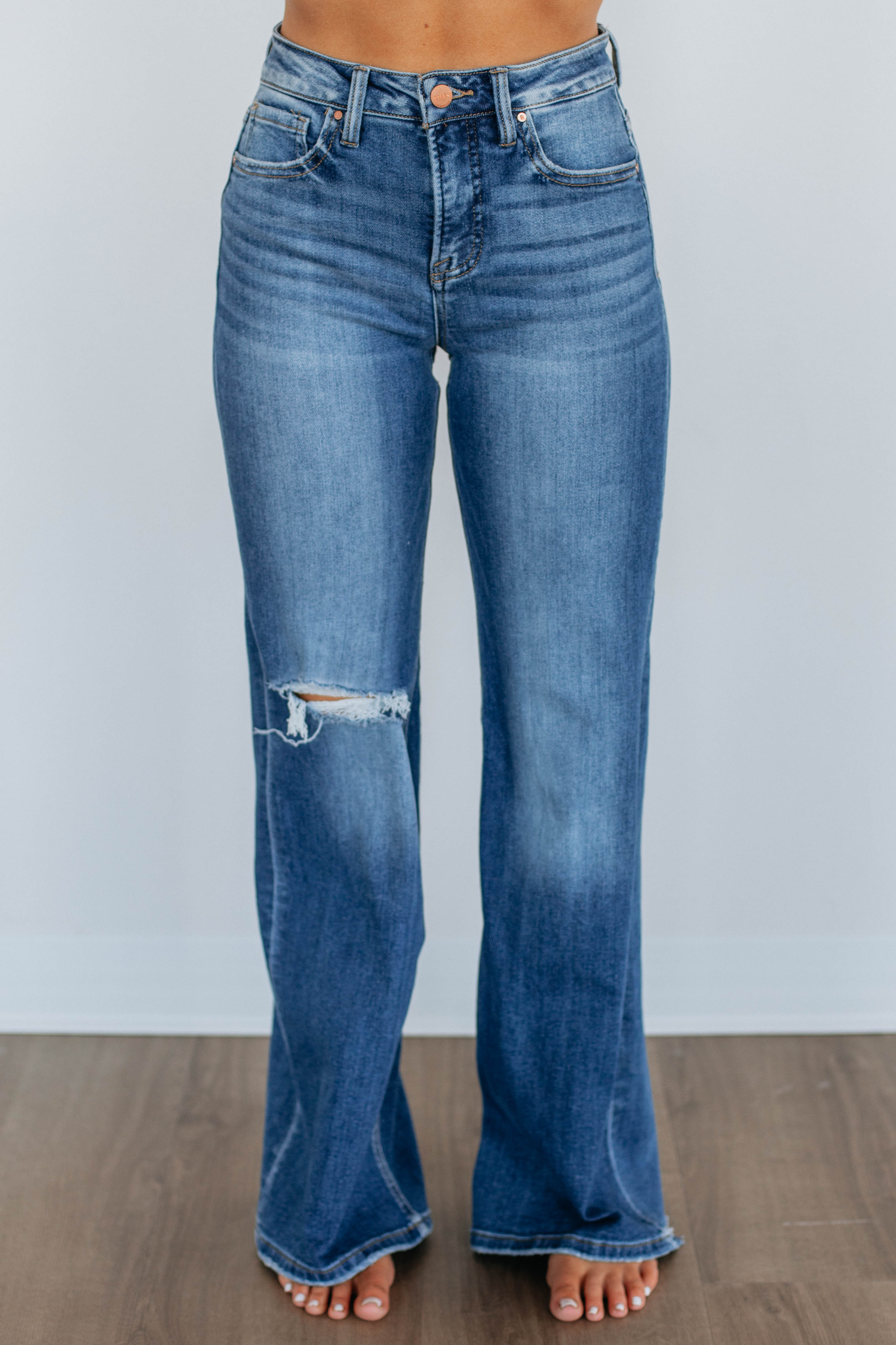 Adrian Risen Jeans for Women - High Waist Stretch Denim Pants | Comfortable & Stylish for Everyday Wear, Office, and Casual Outings