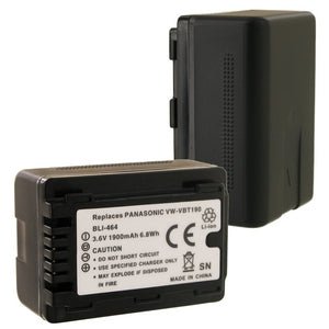 Panasonic VW-VBT190 Rechargeable Battery for Camcorders - Long Lasting Power for Sony, Canon & Panasonic Cameras - Perfect for Travel, Vlogging & Professional Videography