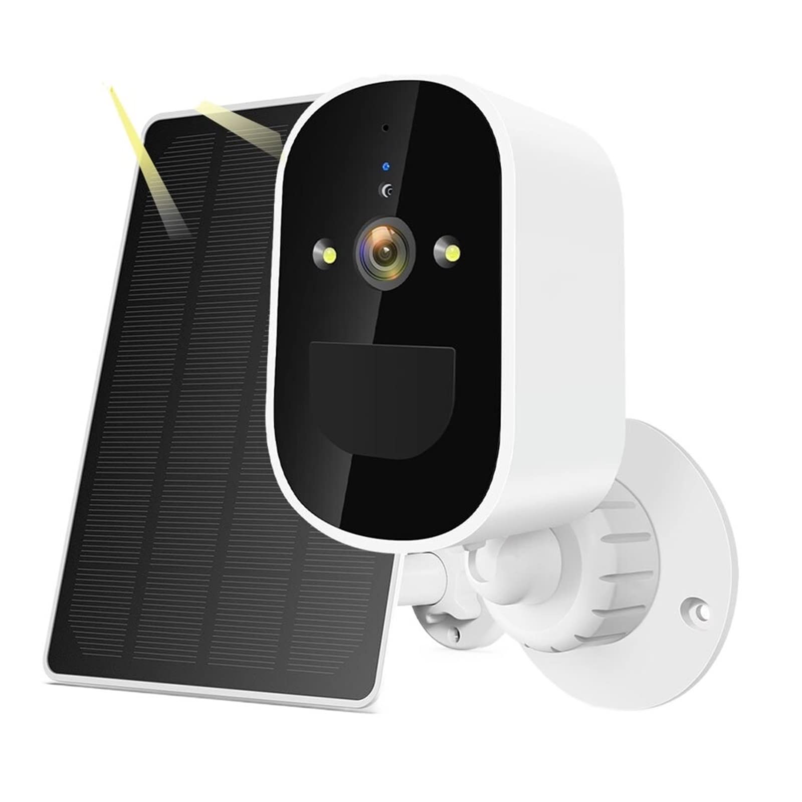 Solar Security Camera Outdoor - 1080P WiFi IP Camera with Night Vision, Rechargeable Battery & 32GB Card - Weatherproof CCTV Surveillance for Home, Business, and Backyard Monitoring