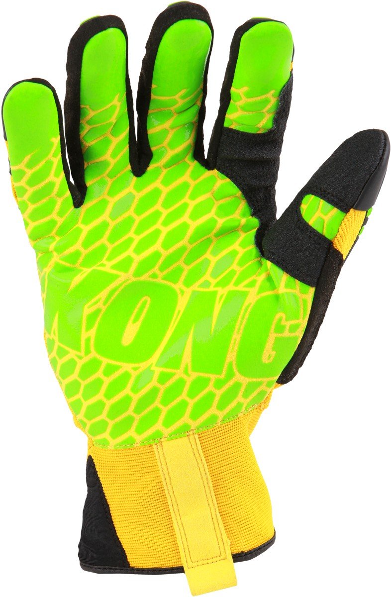 Ironclad Mechanics Gloves with Impact Protection - Medium, Premium Rubber (PR), Green/Yellow - Ideal for Automotive Repair, Construction & Heavy-Duty Work