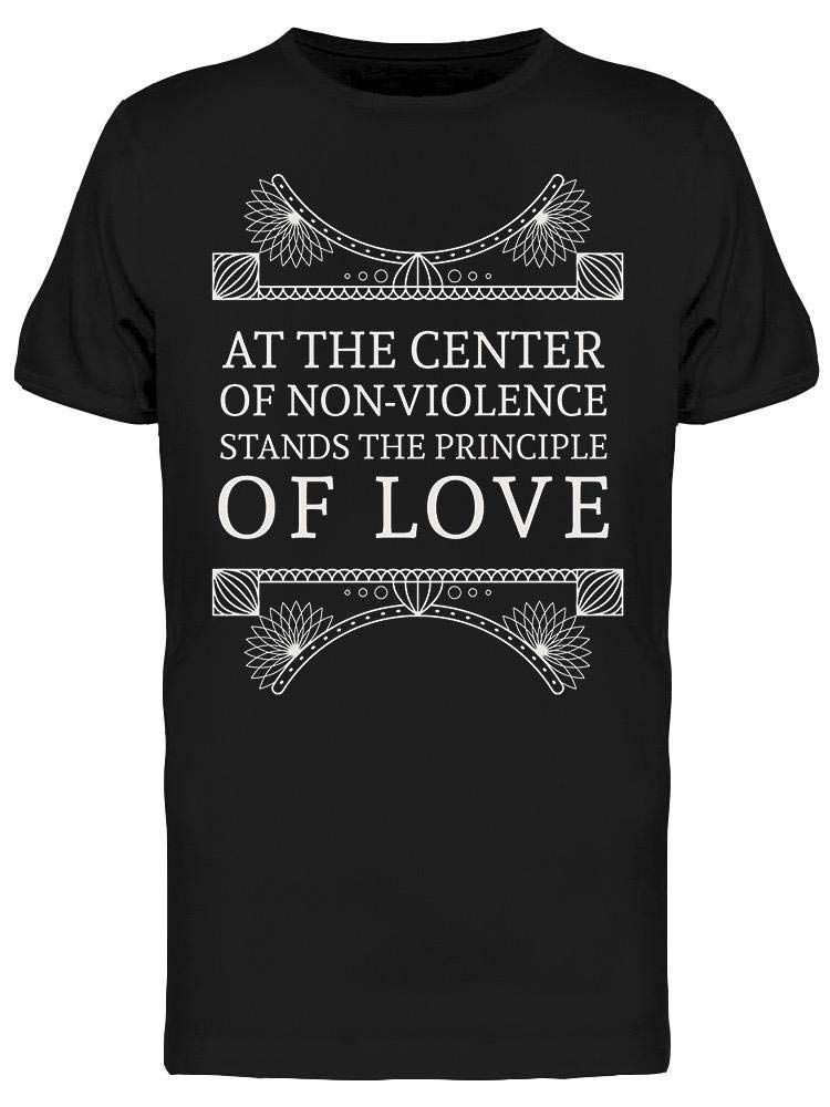 Smartprints Non-Violence for Men T-Shirt - Soft Cotton Men's Tee for Casual Wear & Social Awareness